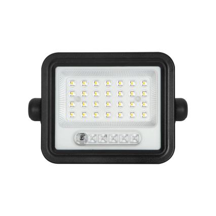 LED prigušiva solarni reflektor LED/50W/3,2V 2000-8000K IP65 3800 mAh crna + daljinski upravljač