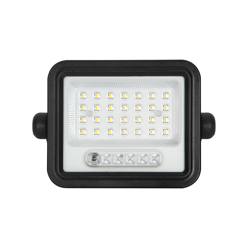 LED prigušiva solarni reflektor LED/50W/3,2V 2000-8000K IP65 3800 mAh crna + daljinski upravljač