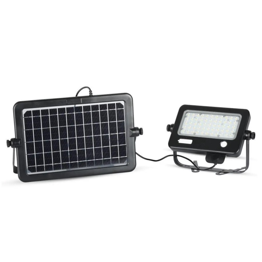 LED prigušiva solarni reflektor sa senzorom LED/10W/3,7V 4000K IP65 7200 mAh + USB port