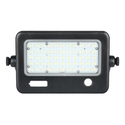 LED prigušiva solarni reflektor sa senzorom LED/10W/3,7V 4000K IP65 7200 mAh + USB port