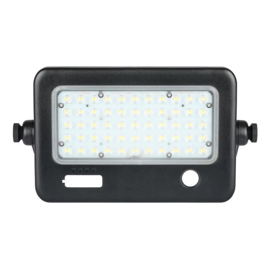 LED prigušiva solarni reflektor sa senzorom LED/10W/3,7V 4000K IP65 7200 mAh + USB port