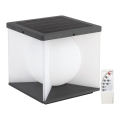 LED prigušiva solarno zidno svetlo LED/3W/3,7V IP65 3000K 2600 mAh + daljinski upravljač