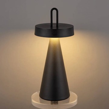 LED prigušiva spoljašnja punjiva dodirna stona lampa HALO LED/1,5W/3,7V 3000 mAh IP44 crna