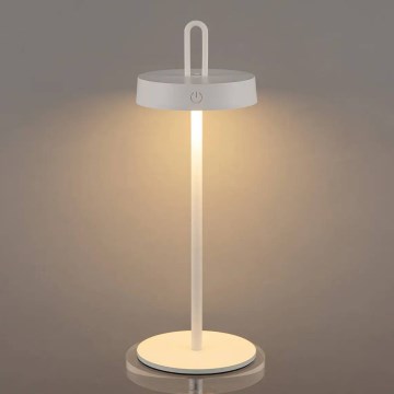 LED prigušiva spoljašnja punjiva dodirna stona lampa SHINE LED/1,5W/3,7V 3000 mAh IP44 bela