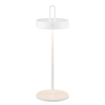 LED prigušiva spoljašnja punjiva dodirna stona lampa SHINE LED/1,5W/3,7V 3000 mAh IP44 bela