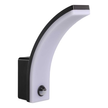 LED prigušiva spoljašnja zidna svetiljka sa senzorom pokreta i sumraka LED/12/15/20W/230V IP65 crna