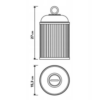 LED prigušiva spoljna lampa CANARI LED/2W/5V IP44