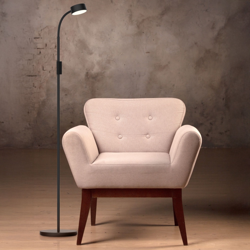 LED prigušiva dodirna podna lampa BRUNO LED/3W/230V 3000/4000/6500K crna