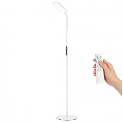 LED prigušiva podna lampa TEILO LED/10W/230V 3000/4000/6500K bela + daljinski upravljač