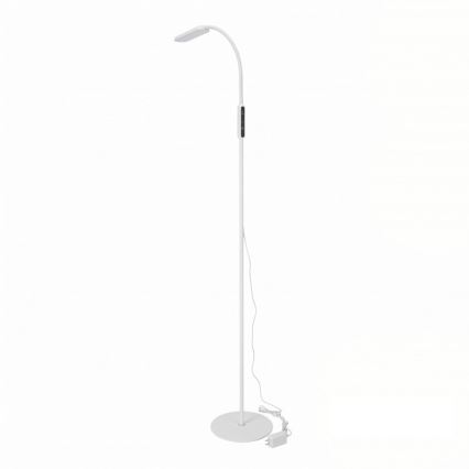 LED prigušiva podna lampa TEILO LED/10W/230V 3000/4000/6500K bela + daljinski upravljač