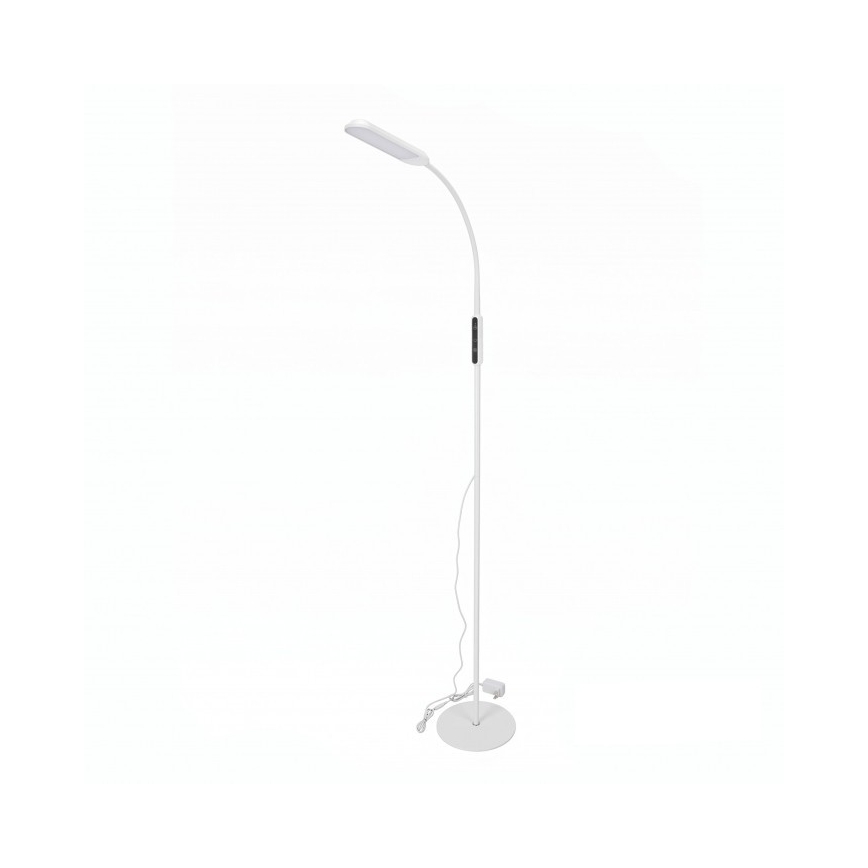 LED prigušiva podna lampa TEILO LED/10W/230V 3000/4000/6500K bela + daljinski upravljač