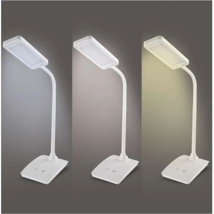 LED prigušiva stona lampa EDDY LED/6W/230V 3000/4500/6800K bela