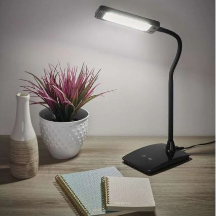 LED prigušiva stona lampa EDDY LED/6W/230V 3000/4500/6800K crna