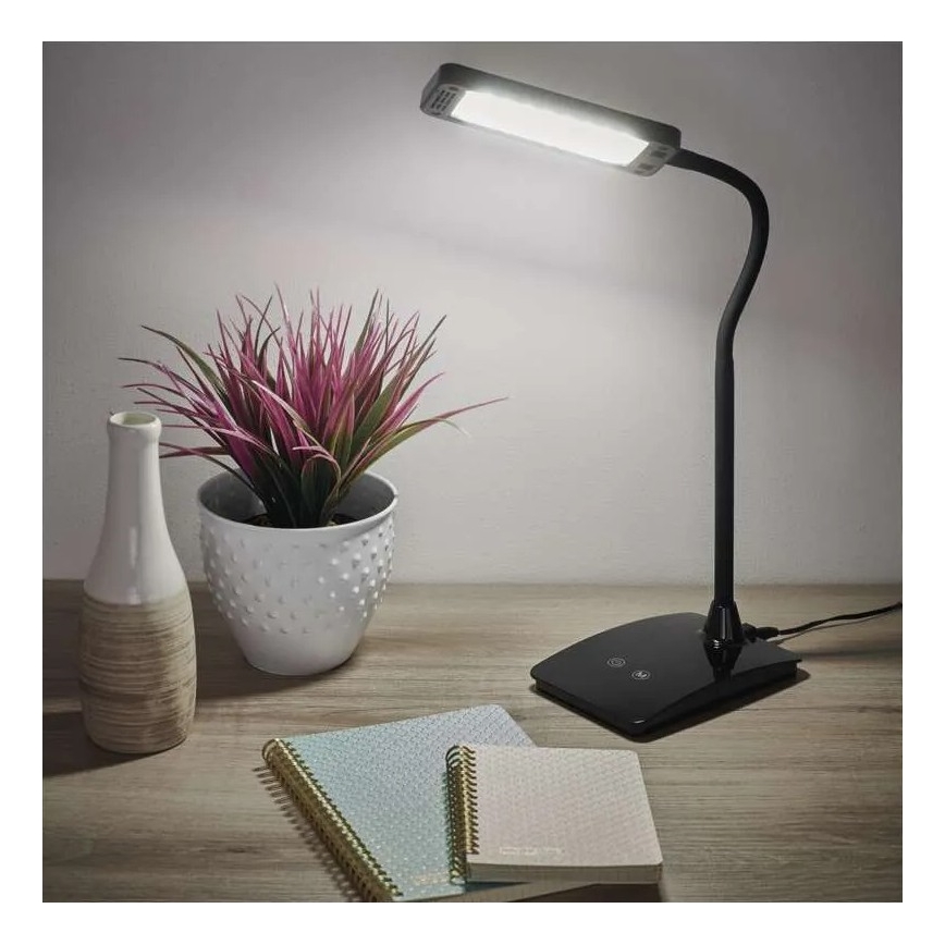 LED prigušiva stona lampa EDDY LED/6W/230V 3000/4500/6800K crna