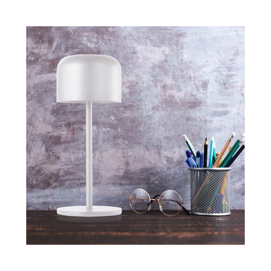 LED prigušiva punjiva dodirna stona lampa LED/1,5W/5V 2700-5700K IP54 2200 mAh bela
