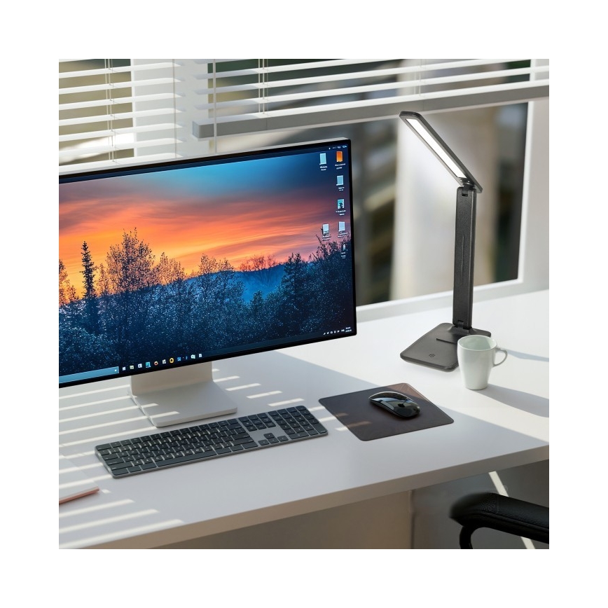 LED prigušiva stona lampa NOBLITE N LED/7W/230V 3000/4000/6500K crna