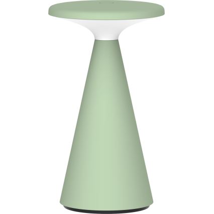 LED prigušiva dodirna spoljašnja stona lampa PAROS LED/1,8W/5V USB 1800 mAh IP44 zelena
