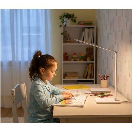LED prigušiva stona lampa sa bežičnim QI punjenjem NOBLITE Q LED/7W/230V 3000/4000/6500K bela