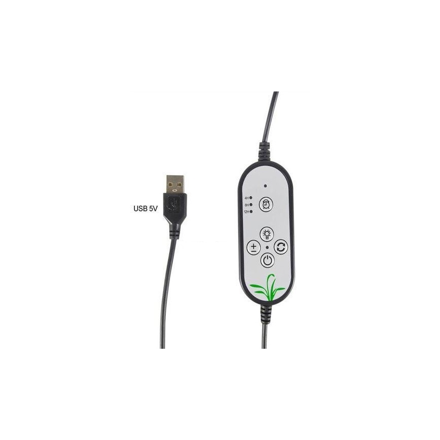 LED prigušiva stona lampa sa kopčom za uzgoj biljaka LED/12W/5V