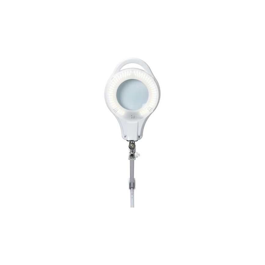 LED prigušiva stona lampa sa lupom LED/10W/230V bela