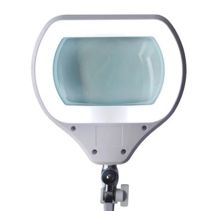 LED prigušiva stona lampa sa lupom LED/12W/230V bela