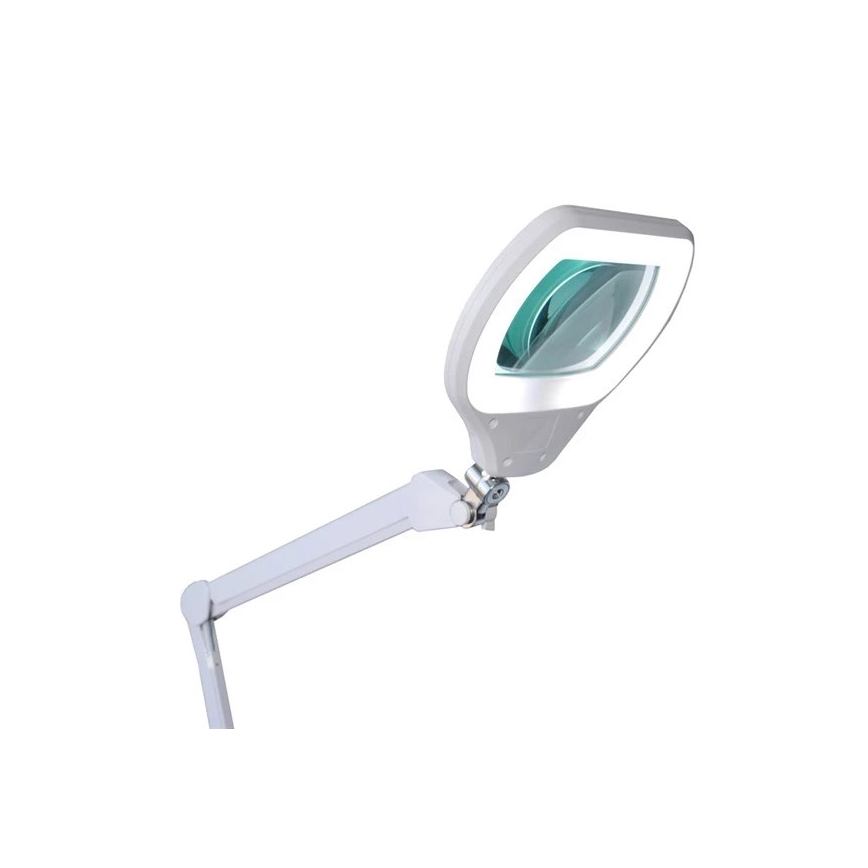 LED prigušiva stona lampa sa lupom LED/12W/230V bela