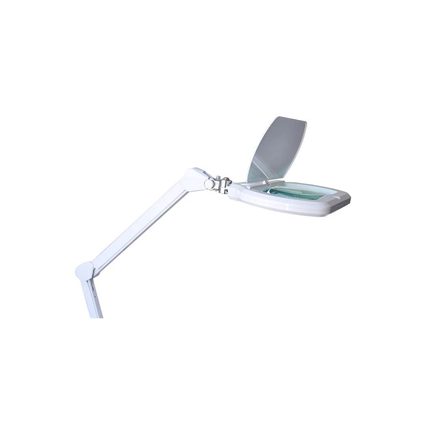 LED prigušiva stona lampa sa lupom LED/12W/230V bela