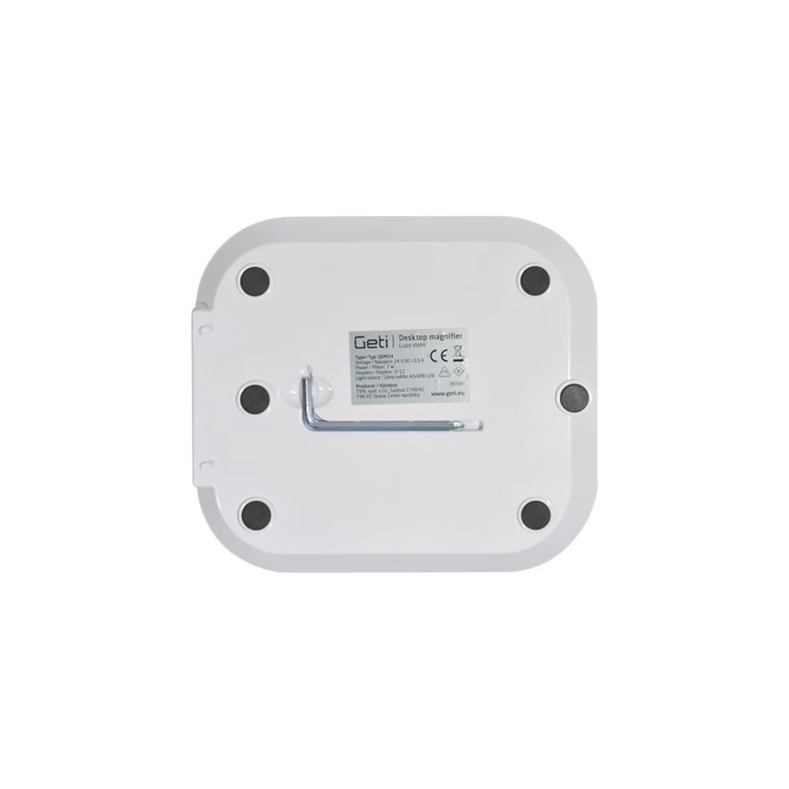 LED prigušiva stona lampa sa lupom LED/7W/230V 6500K bela