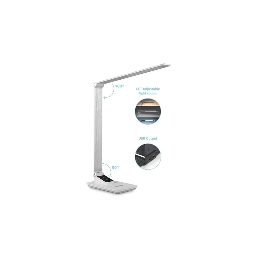 LED prigušiva stona lampa sa USB LED/7W/230V 3000K/4000K/5500K bela