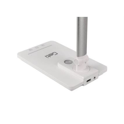 LED prigušiva stona lampa sa USB priključkom, LED/9W/230V, 3000K/4000K/5500K, bela