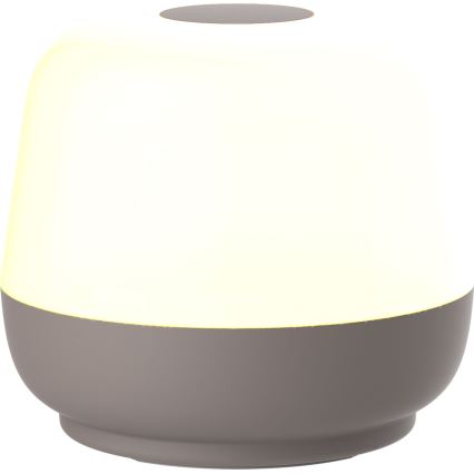 LED prigušiva dodirna spoljašnja stona lampa SAMBA LED/1,2W/5V USB 1200 mAh IP44 siva