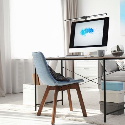 LED Prigušiva stona lampa USB TENUIX DUO LED/14W/5V 3000-6000K crna