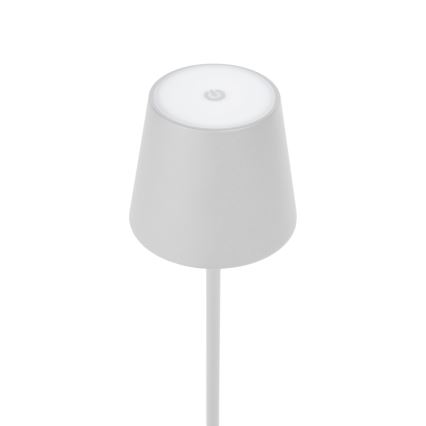 LED prigušiva punjiva stona lampa za spoljašnju upotrebu LED/4W/4000 mAh 3000/4000/5500K IP44 bela