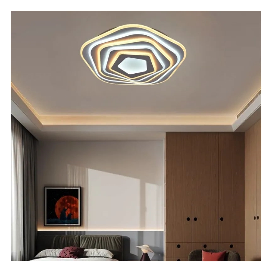 Prigušiva LED stropna svetiljka LED/125W/230V 3000-6500K + daljinski upravljač