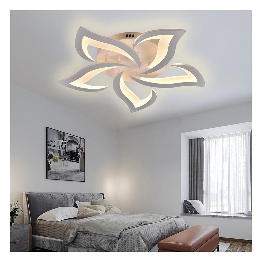 LED prigušiva plafonska lampa za površinsku montažu LED/55W/230V 3000-6500K + daljinski upravljač