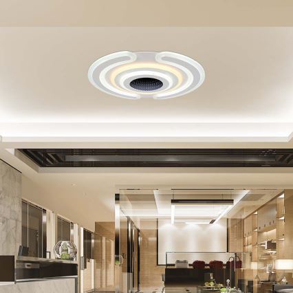 LED prigušiva plafonska svetiljka LED/95W/230V 3000-6500K pr. 52 cm + daljinski upravljač