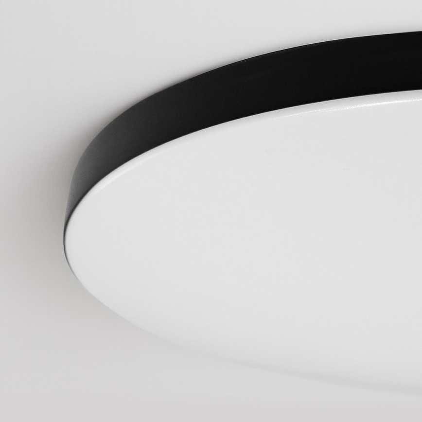 LED prigušiva plafonska svetiljka SIENA LED/80W/230V 3000-6000K prečnik 75 cm crna + daljinski upravljač