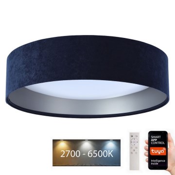 LED prigušiva stropna lampa SMART GALAXY LED/36W/230V prečnik 55 cm 2700-6500K Wi-Fi Tuya plava/srebrna + daljinski upravljač