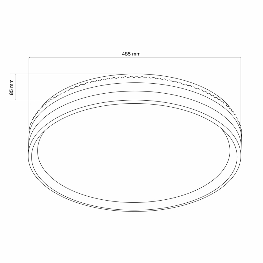 LED prigušiva kupatilska plafonska svetiljka BARBARA LED/72W/230V prečnik 48,5 cm 3000-6000K IP44 + daljinski upravljač