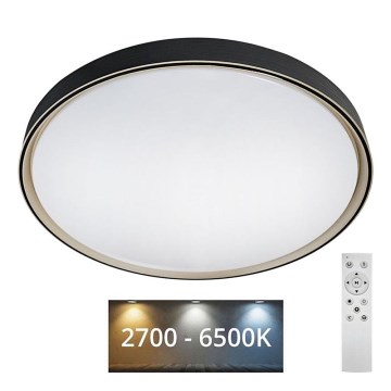 LED prigušiva stropna svetiljka EBRO LED/36W/230V 2700-6500K prečnik 50 cm + daljinski upravljač