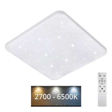 LED prigušiva stropna svetiljka FLORA LED/60W/230V 2700-6500K 53x53 cm +daljinski upravljač