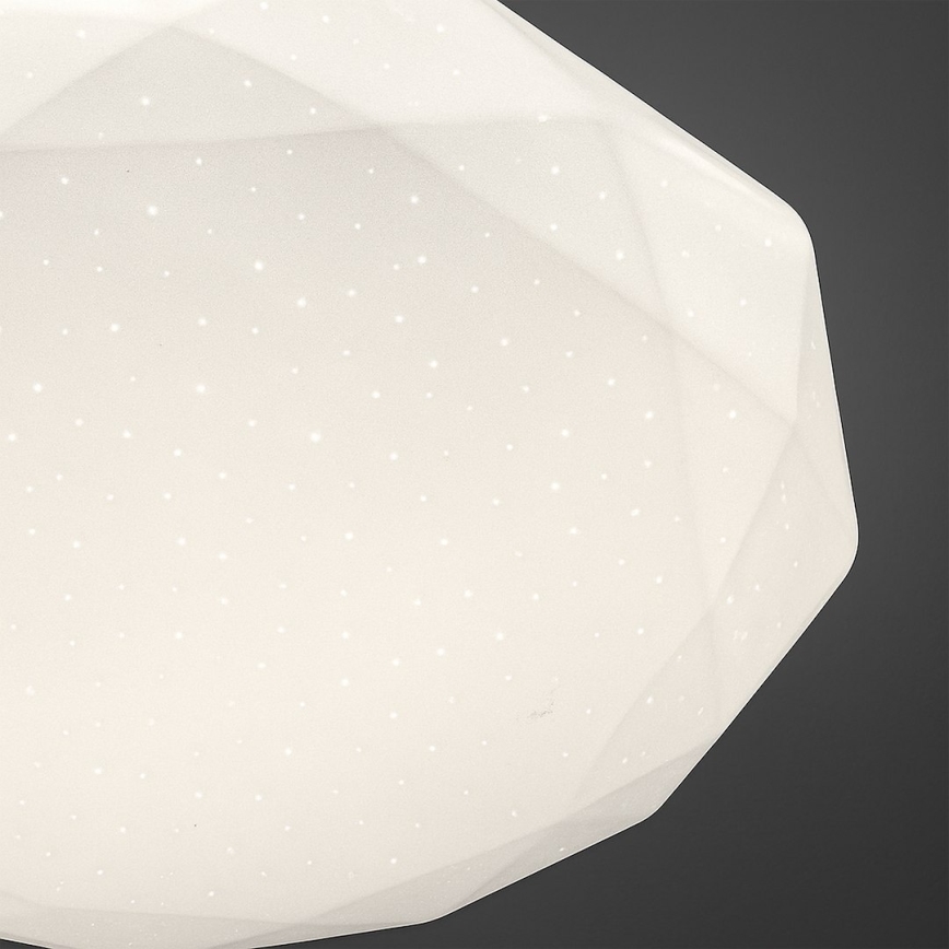 LED prigušiva plafonska svetiljka HEX LED/72W/230V 3000-6000K prečnik 50 cm bela + daljinski upravljač