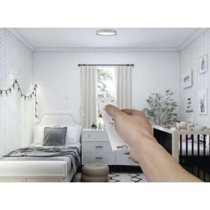 LED prigušiva stropna svetiljka ILVI LED/30W/230V 2700-6500K prečnik 40 cm bela/bež + daljinski upravljač