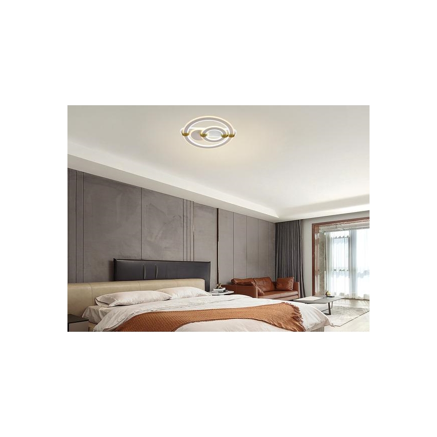 LED prigušiva stropna svetiljka LED/120W/230V 3000-6500K + daljinski upravljač