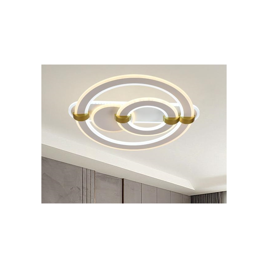 LED prigušiva stropna svetiljka LED/120W/230V 3000-6500K + daljinski upravljač