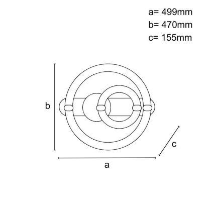 LED prigušiva stropna svetiljka LED/120W/230V 3000-6500K + daljinski upravljač