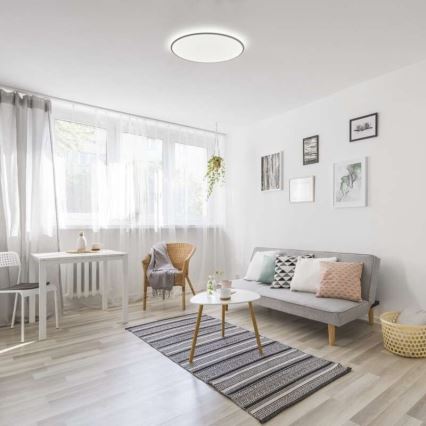 LED prigušiva plafonska svetiljka 24W/230V + daljinski upravljač, okrugla, 2700K-6500K