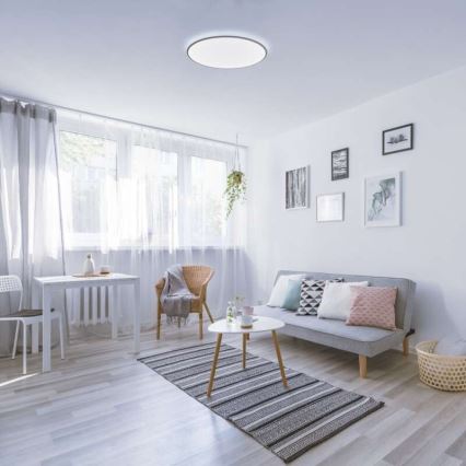 LED prigušiva plafonska svetiljka 24W/230V + daljinski upravljač, okrugla, 2700K-6500K