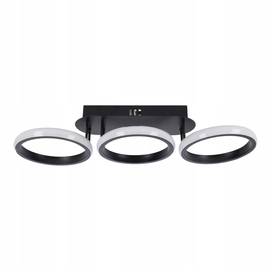 LED prigušiva stropna svetiljka LED/30W/230V 3000-6500K crna Wi-Fi Tuya + daljinski upravljač