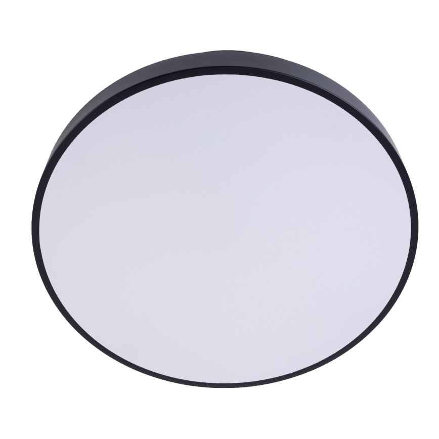 LED prigušiva stropno svetlo LED/30W/230V 3000-6500K prečnik 30 cm crna + daljinski upravljač